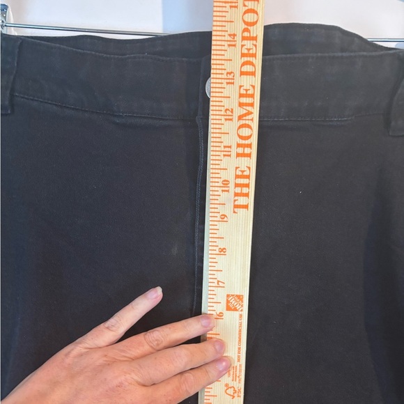 Lane Bryant 28P Black Stretch Capri Jeans Plus Size - Picture 6 of 8